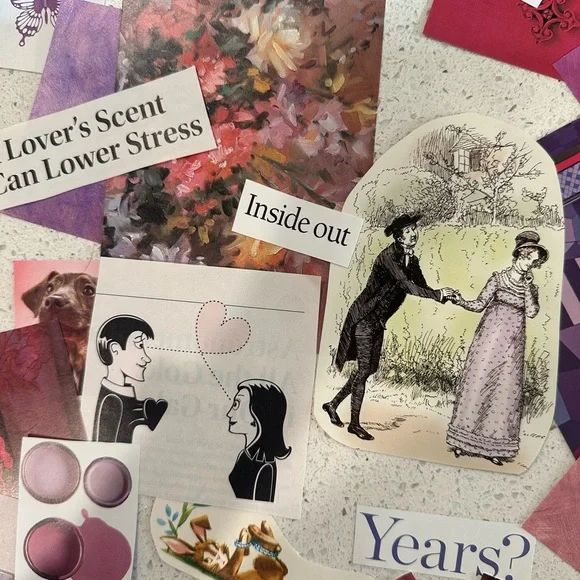 Junk Journal Kit - purple&pink love & romance aesthetic - Picture 10 of 10